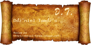 Dániel Tamás névjegykártya